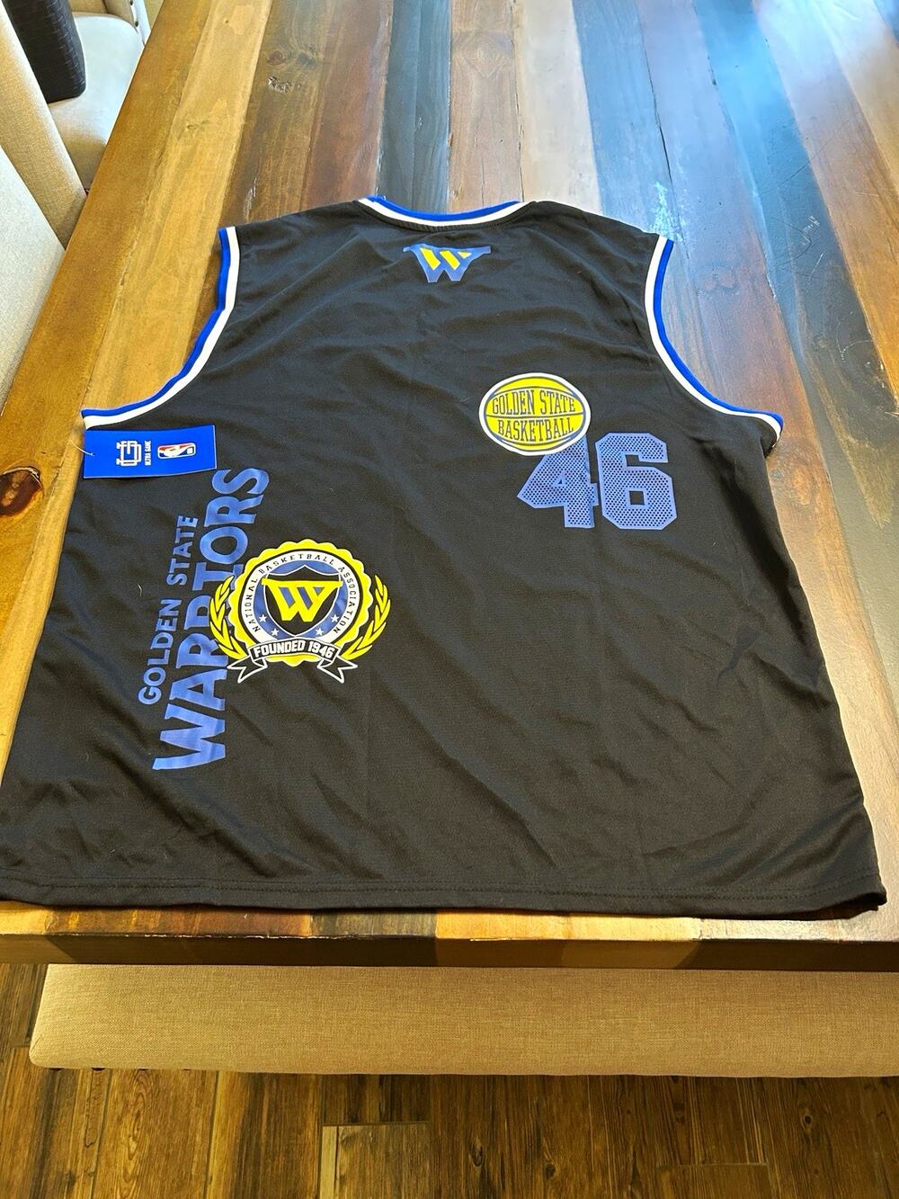 Ultra Game Golden State Warriors NBA "The Bay" basketball jersey black 2XL